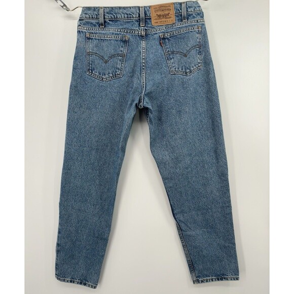 Vintage‎ barril  style Levis 550 Jeans 34 -90s Stonewash Tapered  Orange Tab - Picture 11 of 14